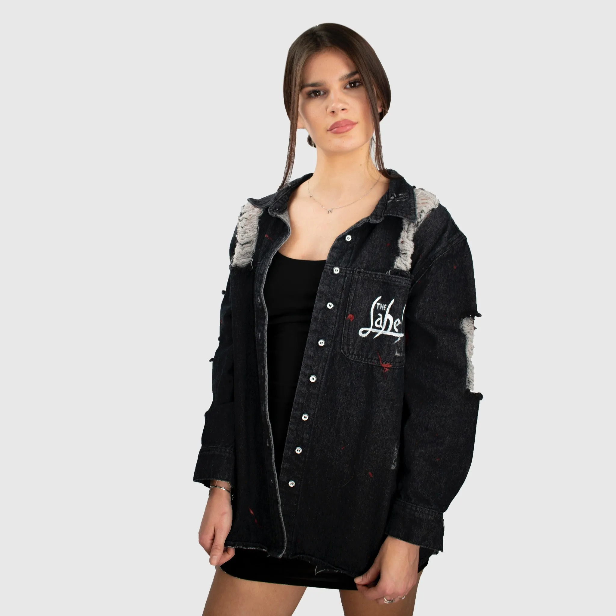 Just Visiting - Hand Painted Denim Jacket