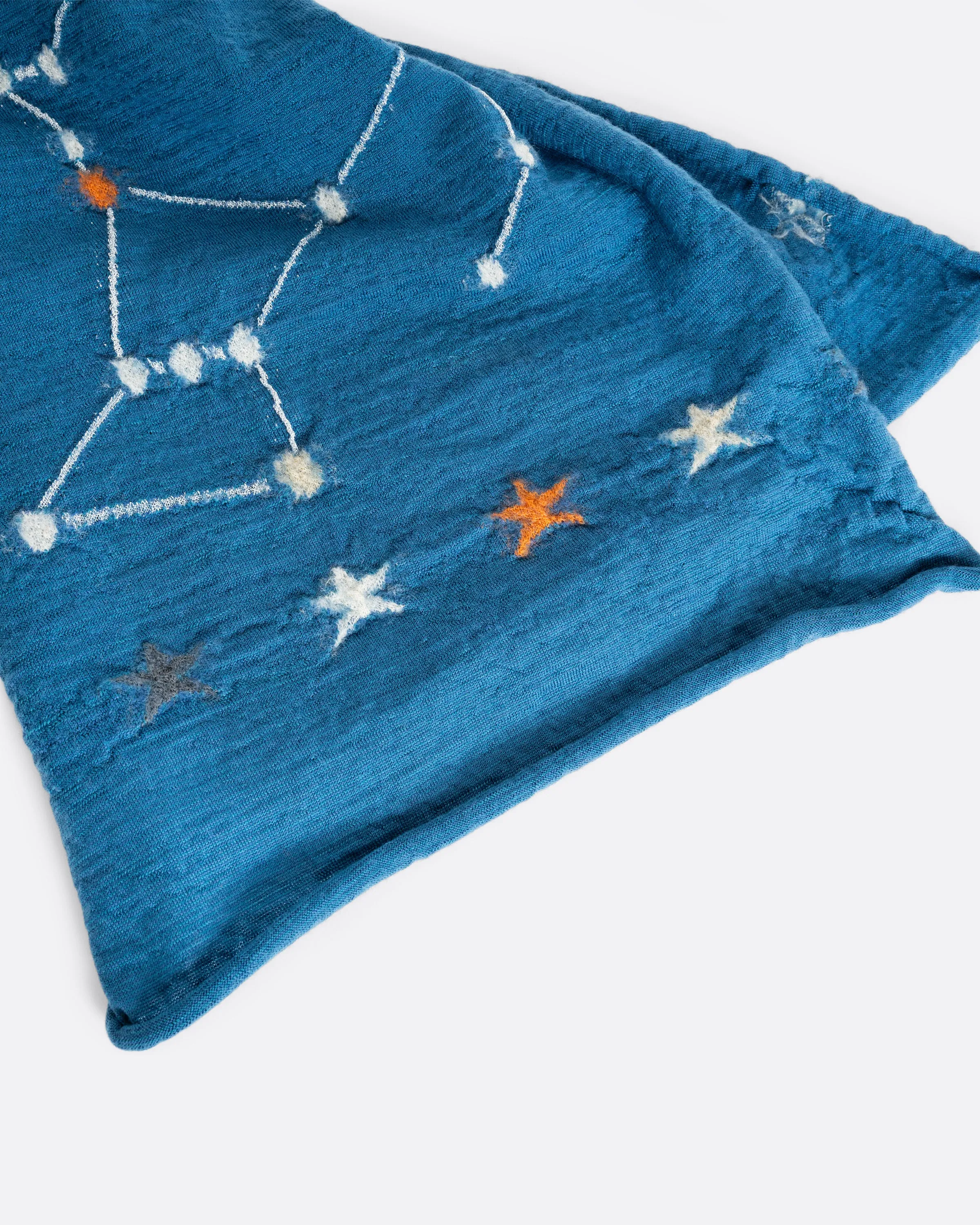 Kapital Constellation Blue Fulling Scarf