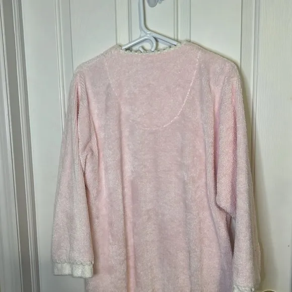 Kay Anna terry cotton, chenille robe. Size M. Full length. Long sleeves.