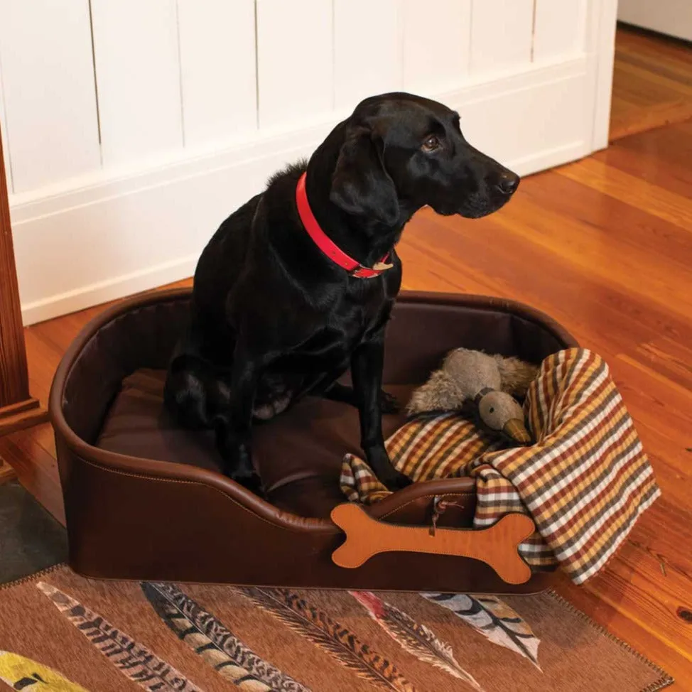 Kevin's Leather Dog Bed