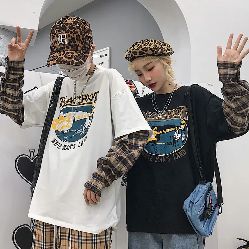 [@killuhash] "COUPLE RETRO PRINTED PLAID" LONG SLEEVES K050510REVIEW