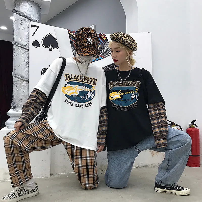[@killuhash] "COUPLE RETRO PRINTED PLAID" LONG SLEEVES K050510REVIEW