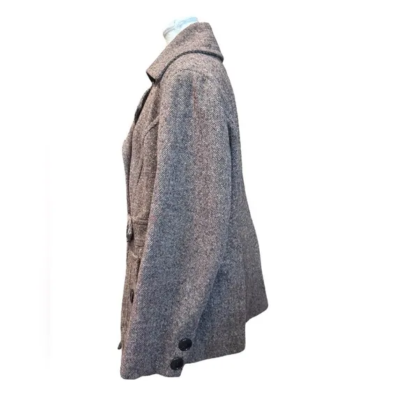 🤎Lane Bryant Tweed Double-Breasted Pea Coat (14/16)