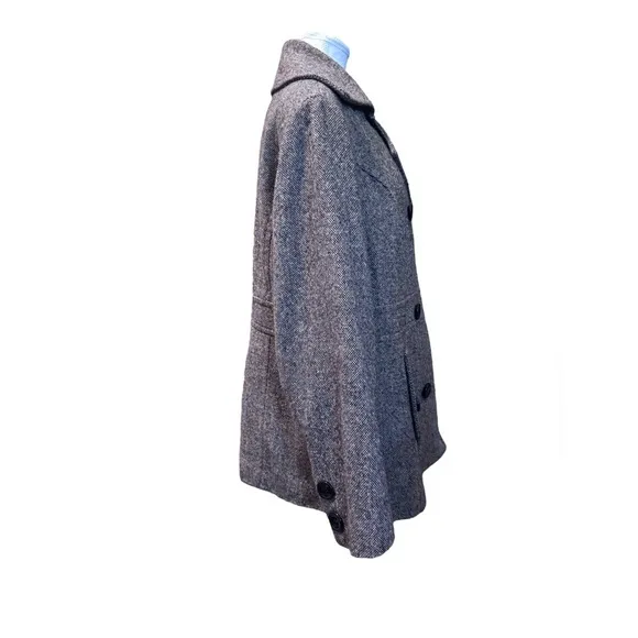 🤎Lane Bryant Tweed Double-Breasted Pea Coat (14/16)