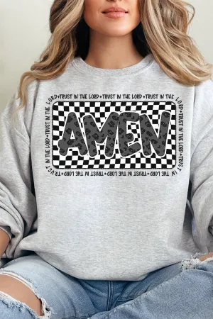Leopard Luxe Amen Unisex NuBlend Crew Sweatshirt