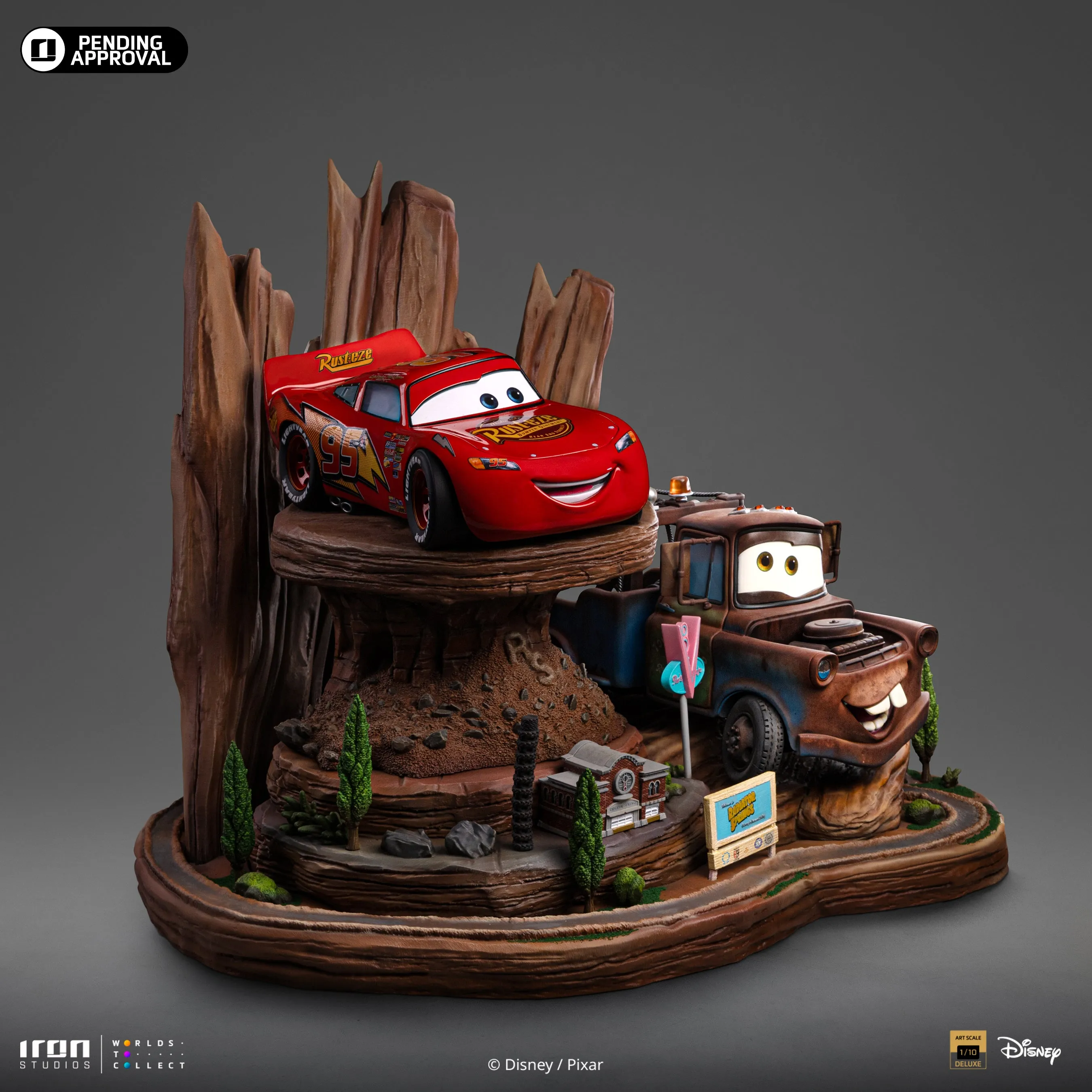 Lightning McQueen and Tow Mater Disney Pixar Cars 1/10 Scale Statue Pre-order