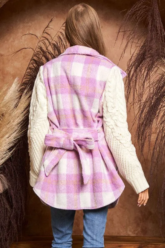 Lilac Plaid Jacket