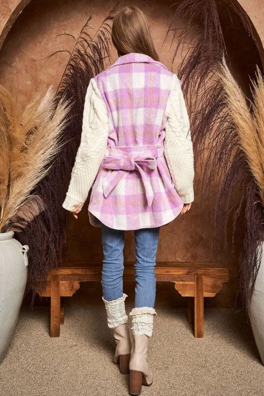 Lilac Plaid Jacket