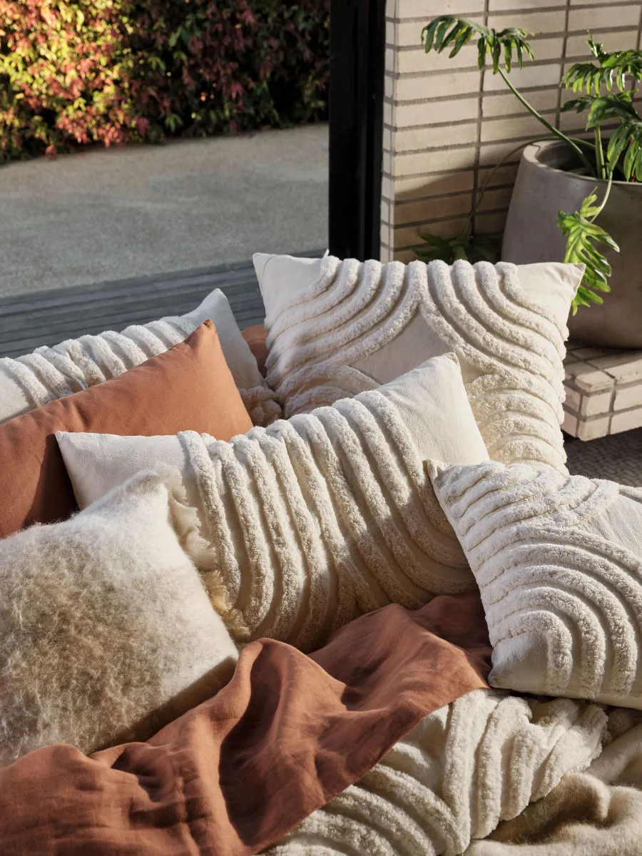 LINEN HOUSE FARRAH VANILLA QUILT COVER SET