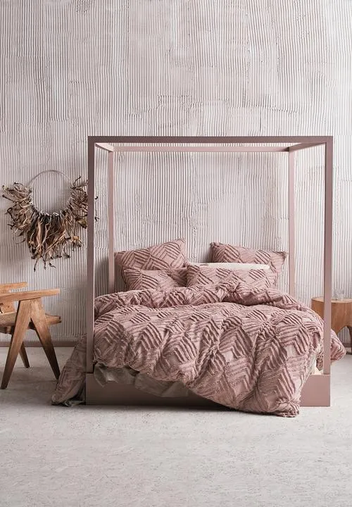 Linen House Ramona Blush Duvet Cover Set