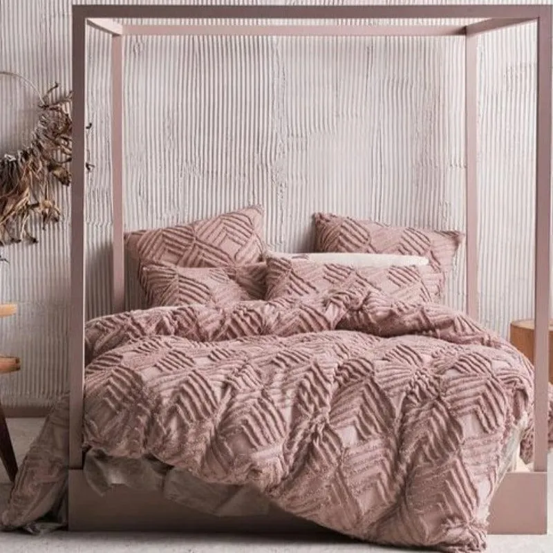 Linen House Ramona Blush Duvet Cover Set