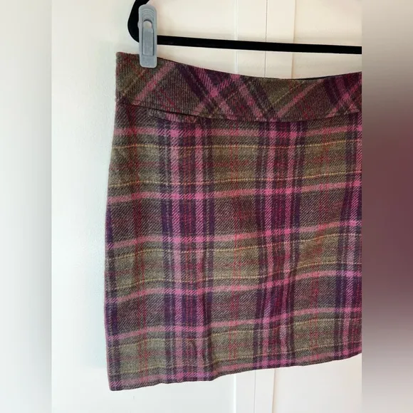 LL Bean Women’s Wool Blend Plaid Skirt‎ Size 20 Petite