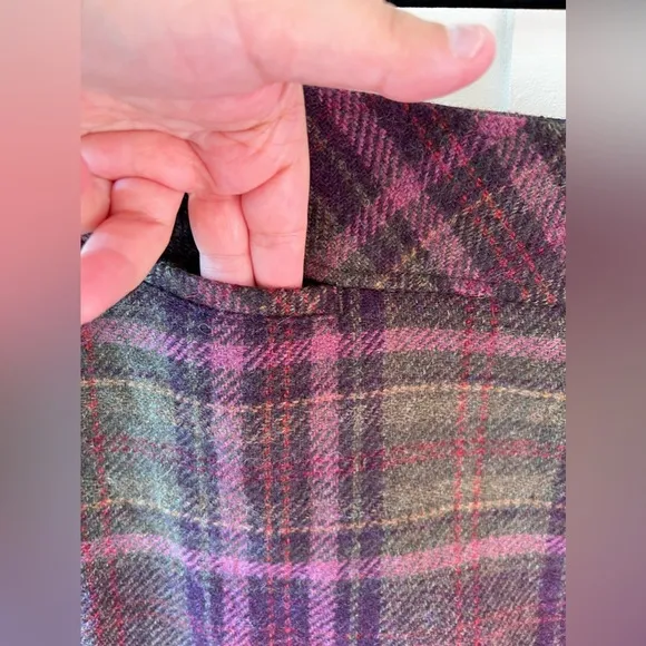 LL Bean Women’s Wool Blend Plaid Skirt‎ Size 20 Petite