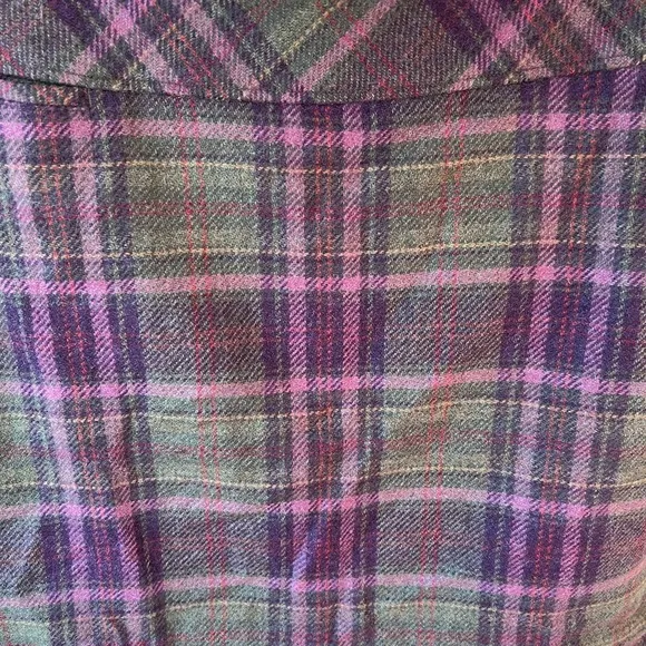 LL Bean Women’s Wool Blend Plaid Skirt‎ Size 20 Petite