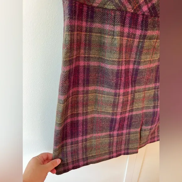 LL Bean Women’s Wool Blend Plaid Skirt‎ Size 20 Petite