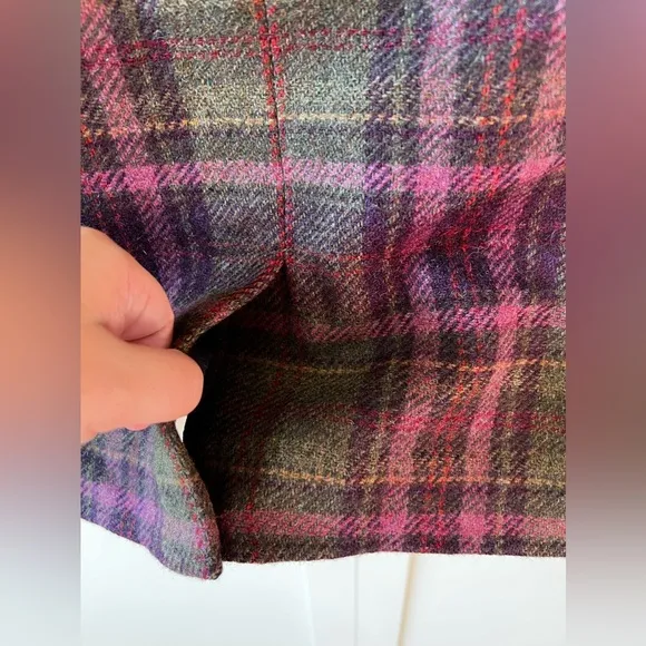 LL Bean Women’s Wool Blend Plaid Skirt‎ Size 20 Petite