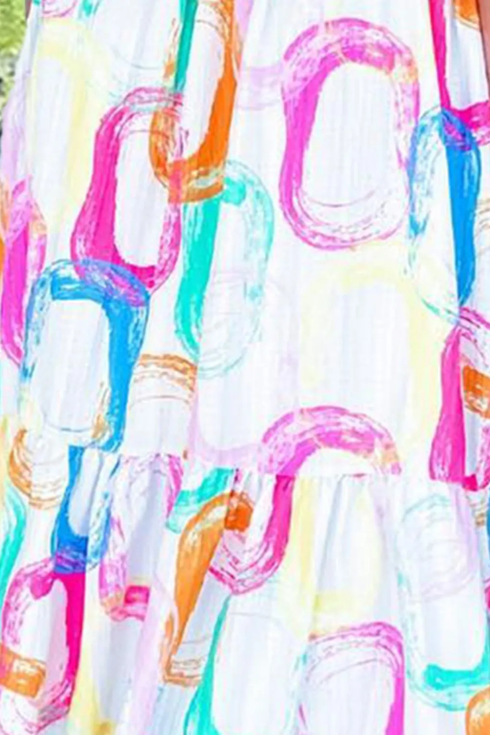 Loella Tied Printed Sleeveless Mini Dress