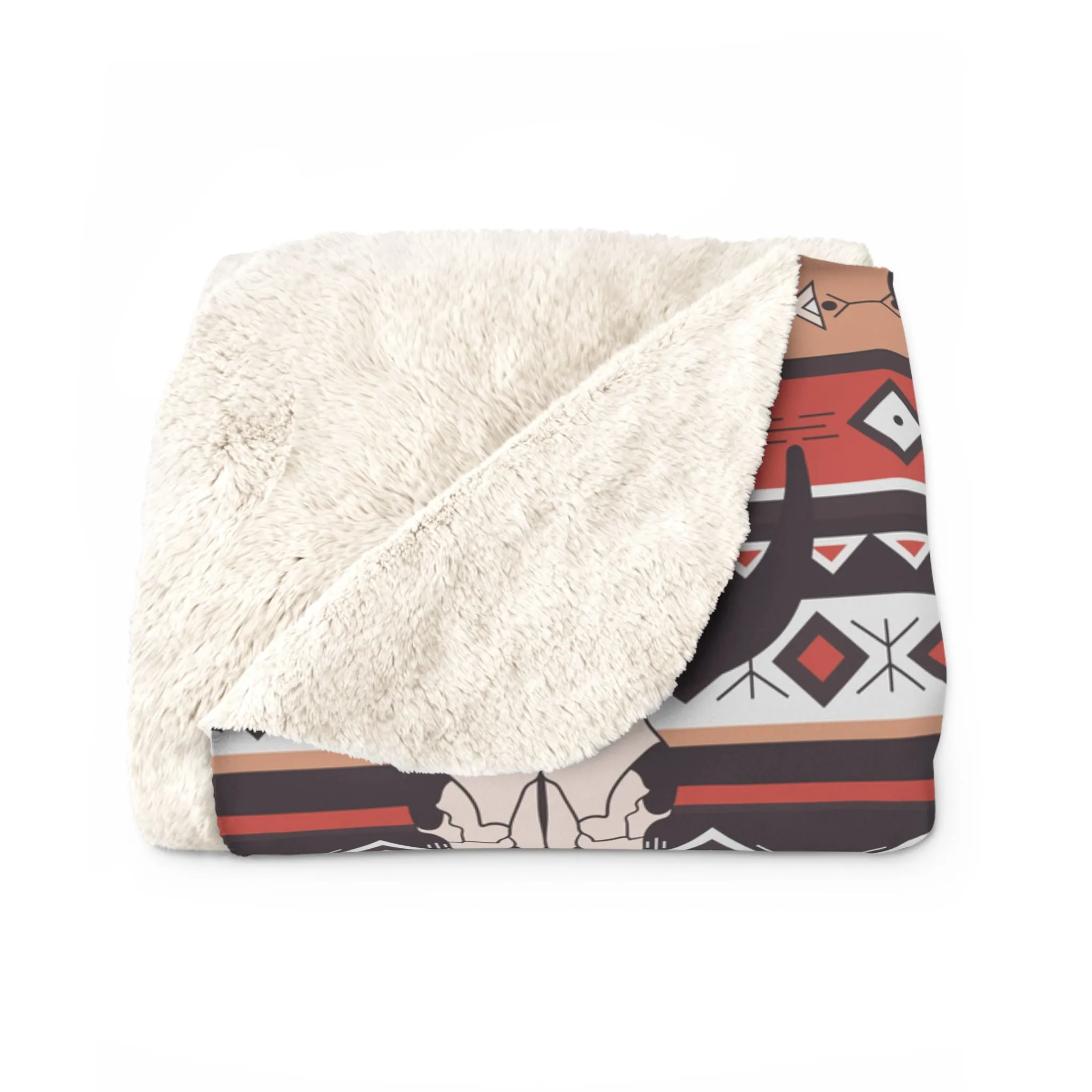 'Longhorn' Sherpa Fleece Blanket