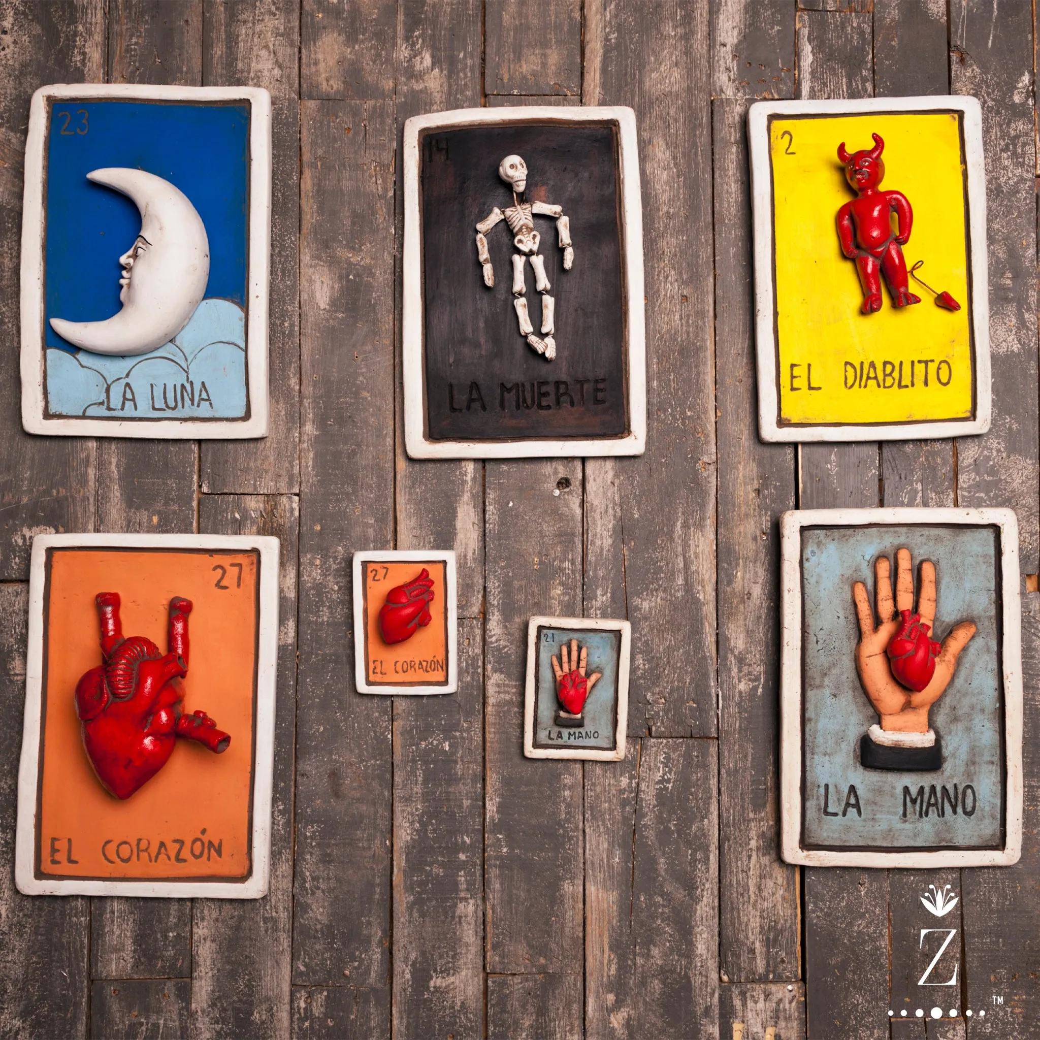Loteria Card Sculpture Wall Art | El Corazon #27