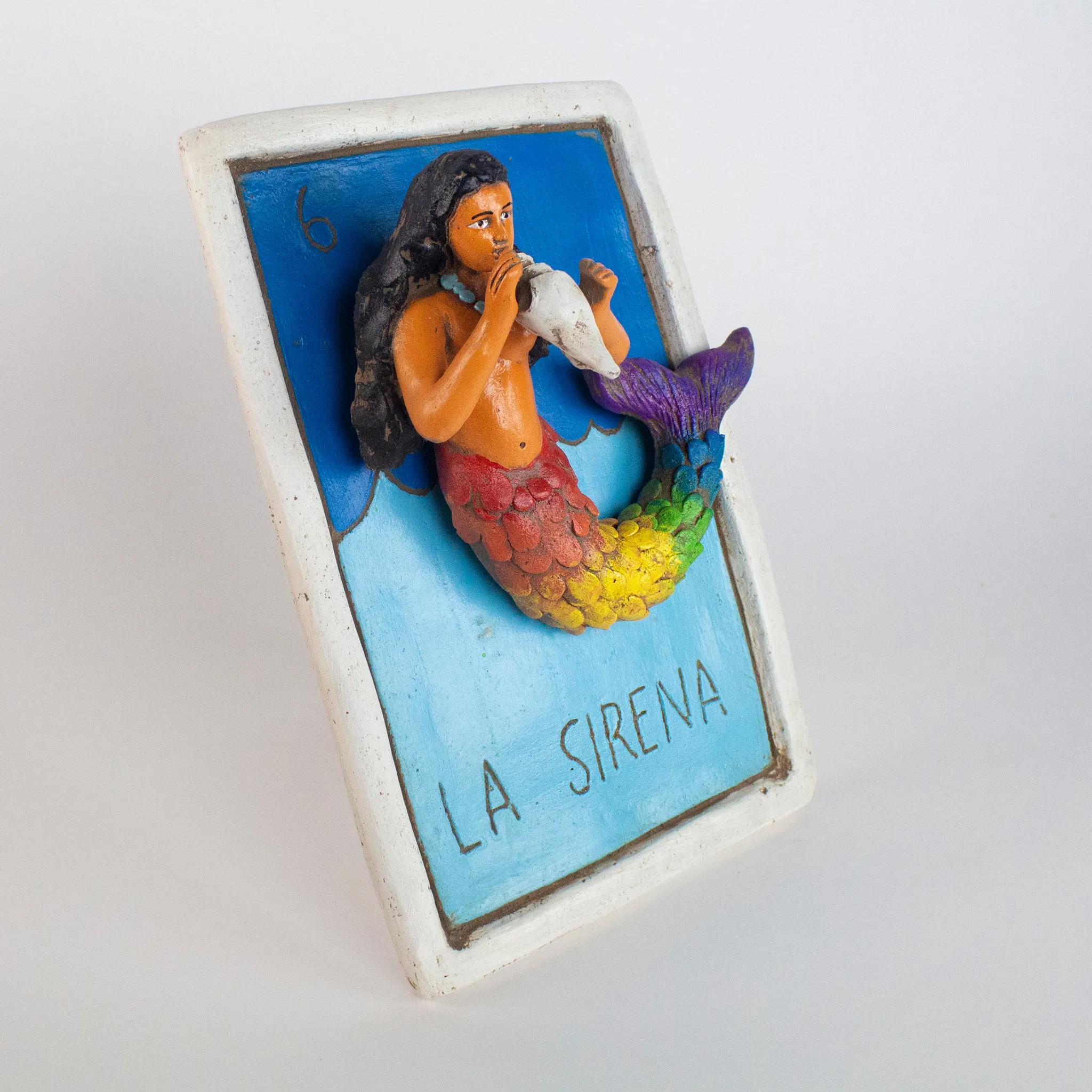 Loteria Card Wall Art, La Sirena #6