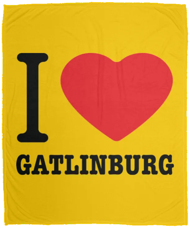 Love Gatlinburg - Plush Fleece Blanket (50x60)