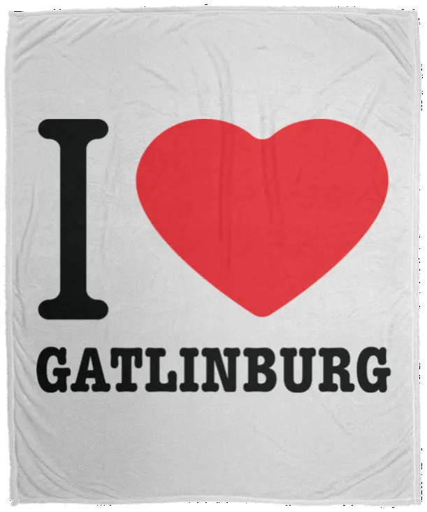Love Gatlinburg - Plush Fleece Blanket (50x60)