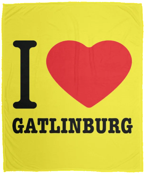 Love Gatlinburg - Plush Fleece Blanket (50x60)