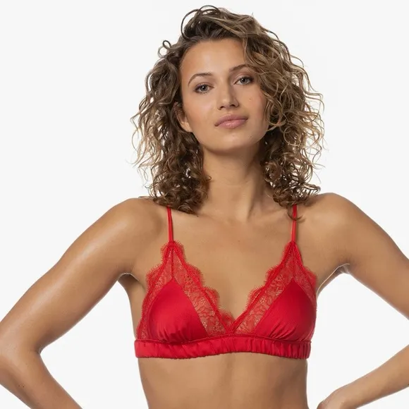 Love Stories Lace Satin Bralette