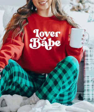 Lover Babe Vintage Valentines Day Sweatshirt