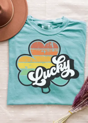 Lucky Clover Retro Comfort Colors T-Shirt
