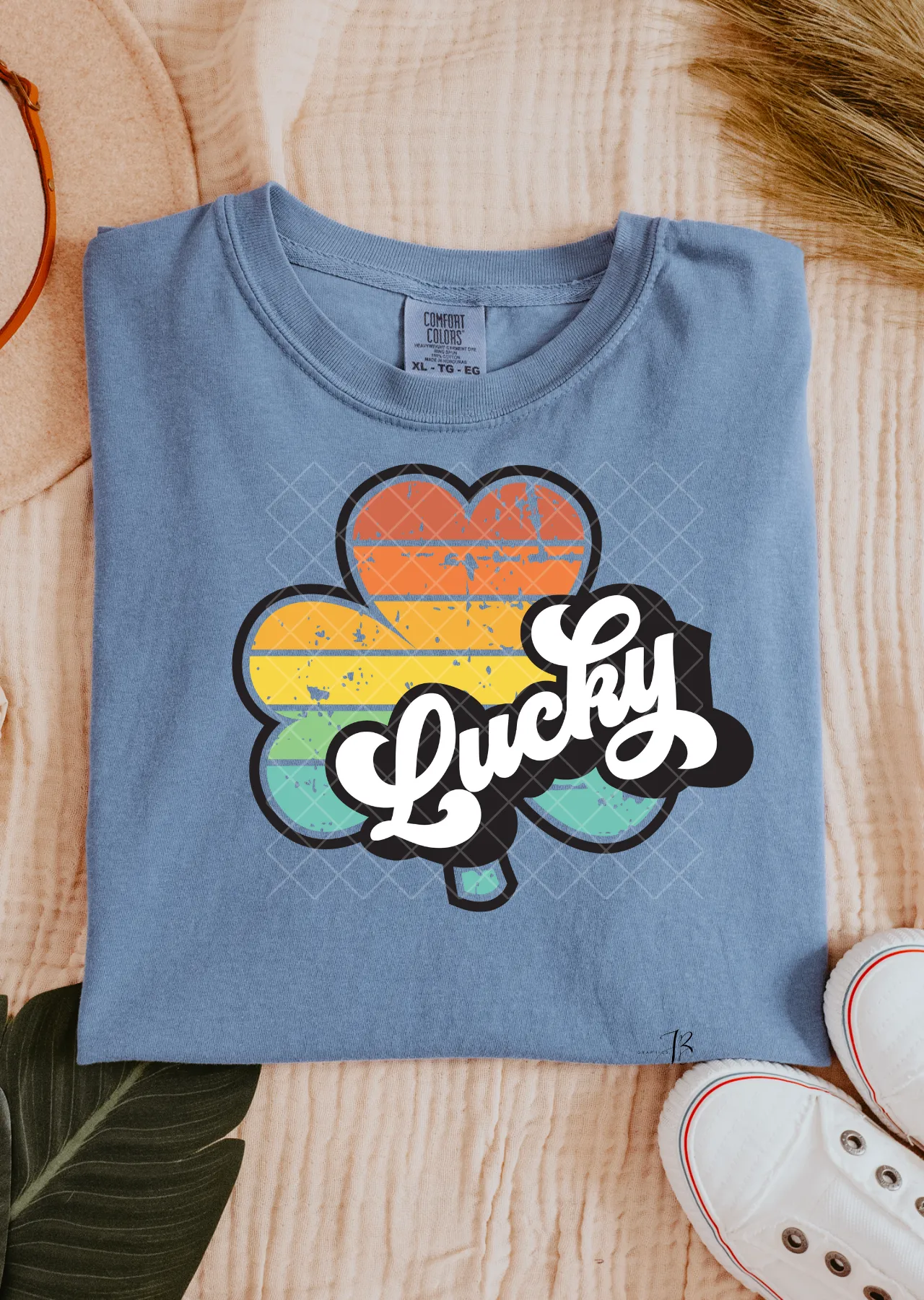 Lucky Clover Retro Comfort Colors T-Shirt