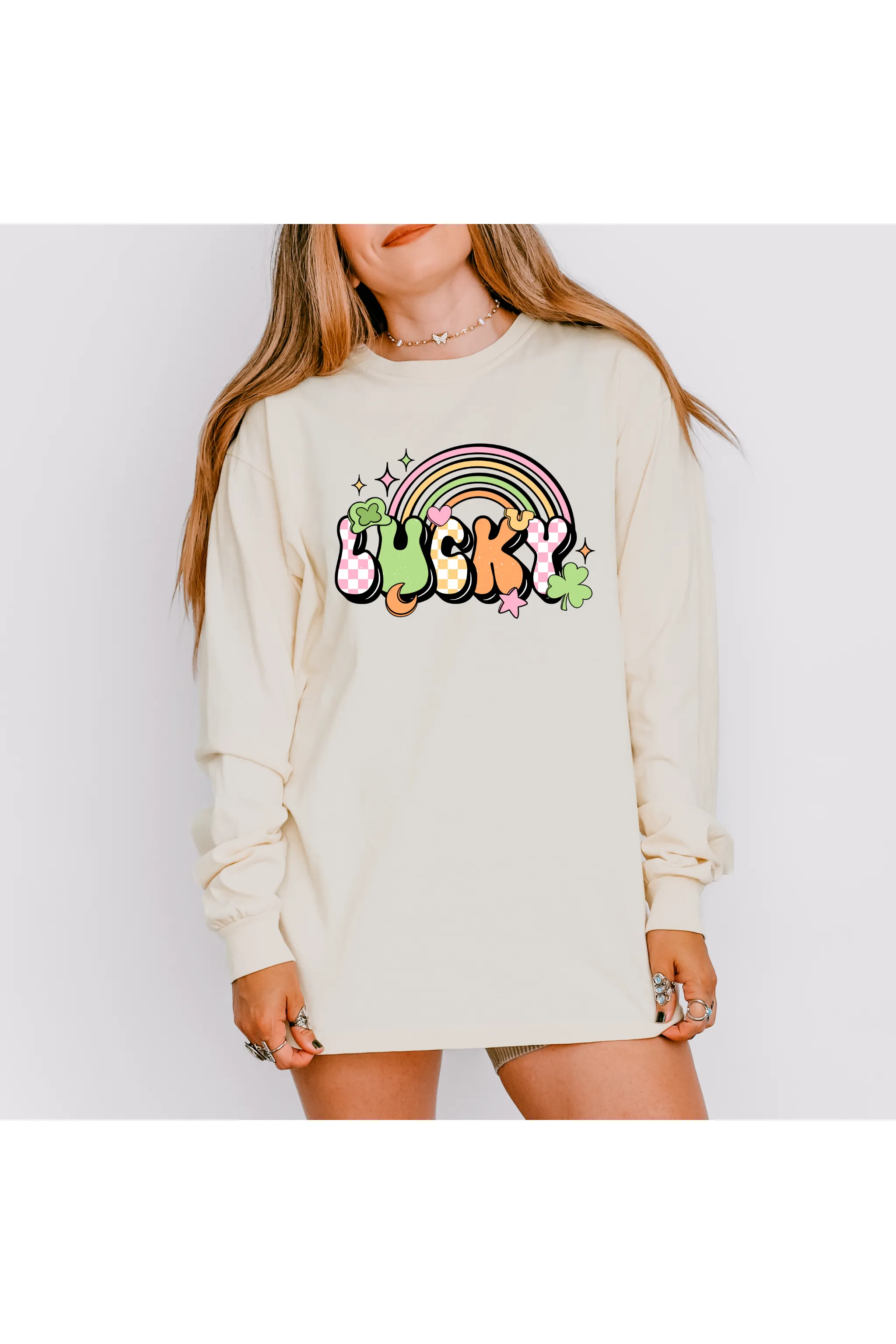 Lucky Rainbow Retro Tee