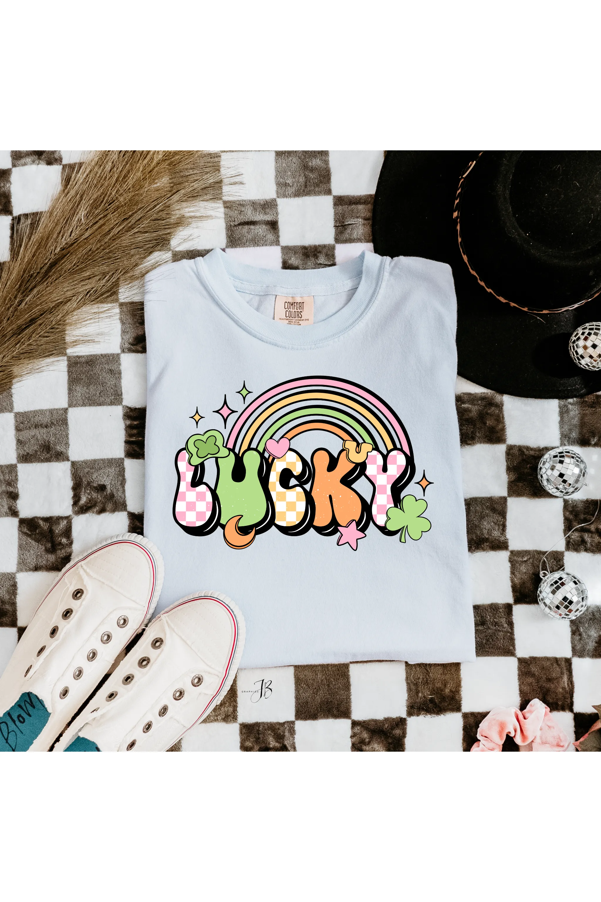 Lucky Rainbow Retro Tee