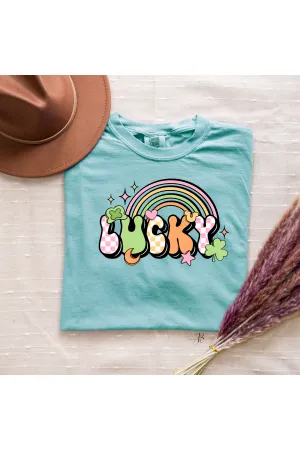 Lucky Rainbow Retro Tee