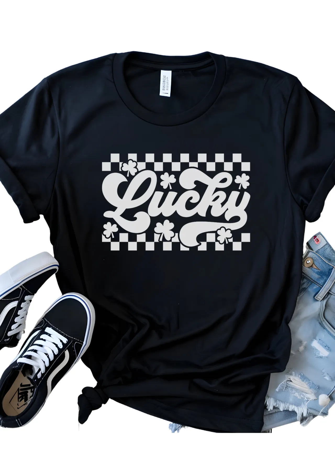 Lucky Retro St. Patrick Bella Canvas T-Shirt