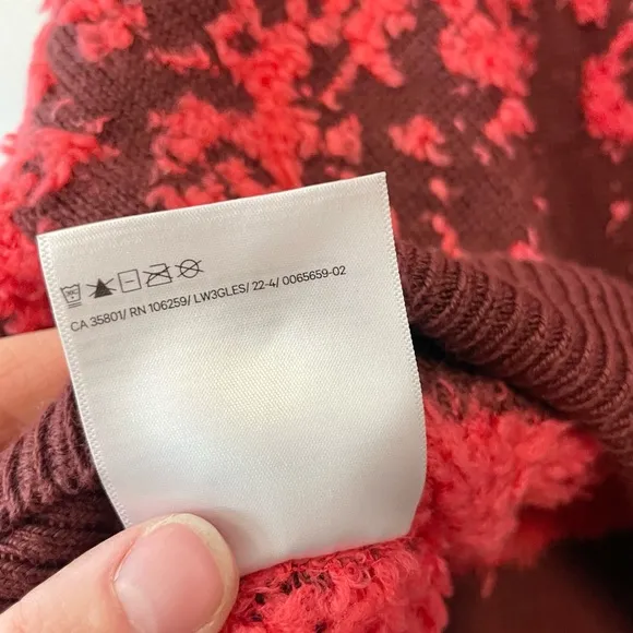 Lululemon Sweater Turtleneck Red Ombre Oversized Small 4