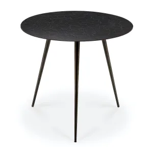 Luna Coffee Table - Lava/Linear - Black