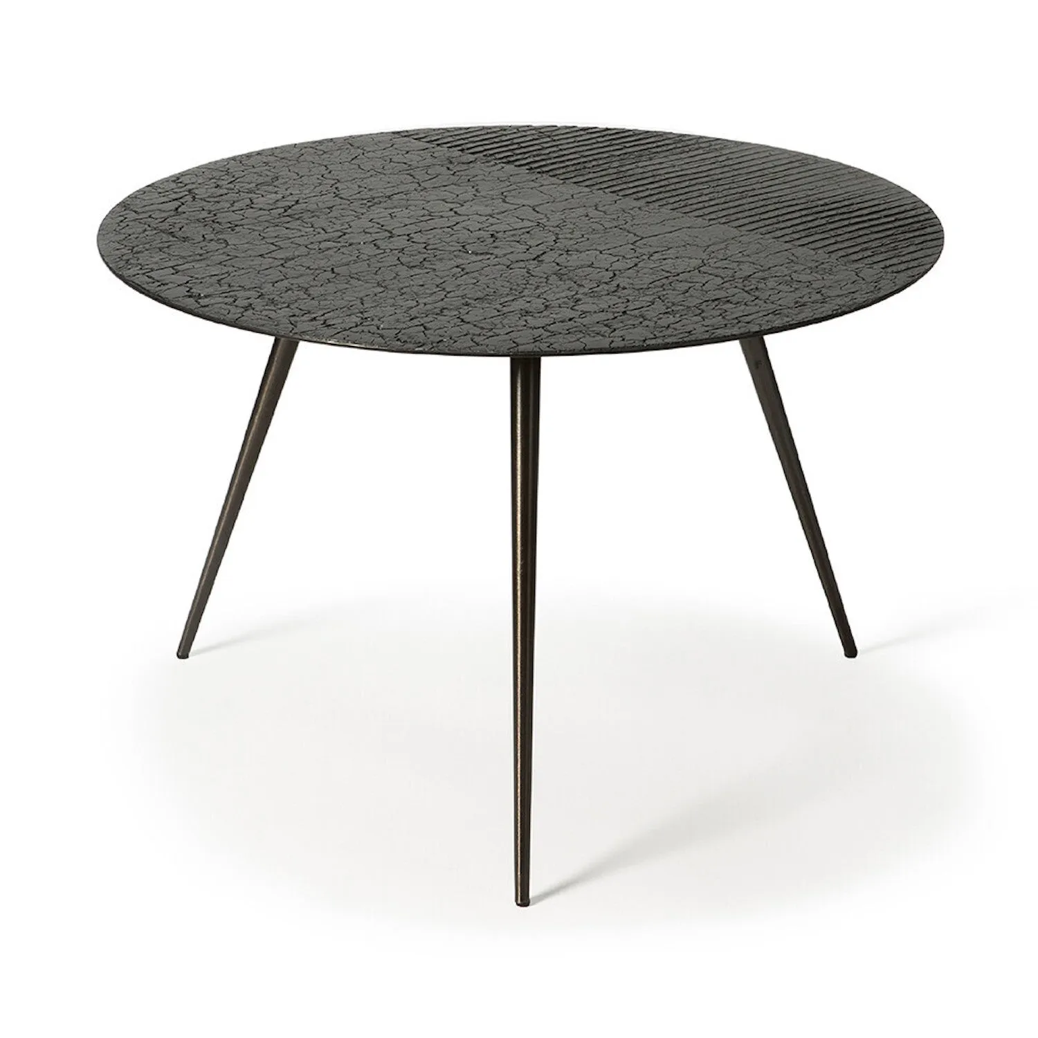 Luna Coffee Table - Lava/Linear - Black