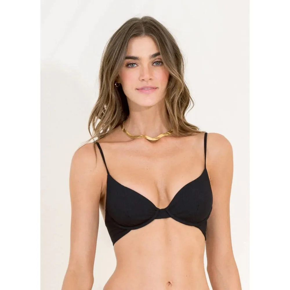MAAJI JADE BLACK DAINTY UNDERWIRE TOP