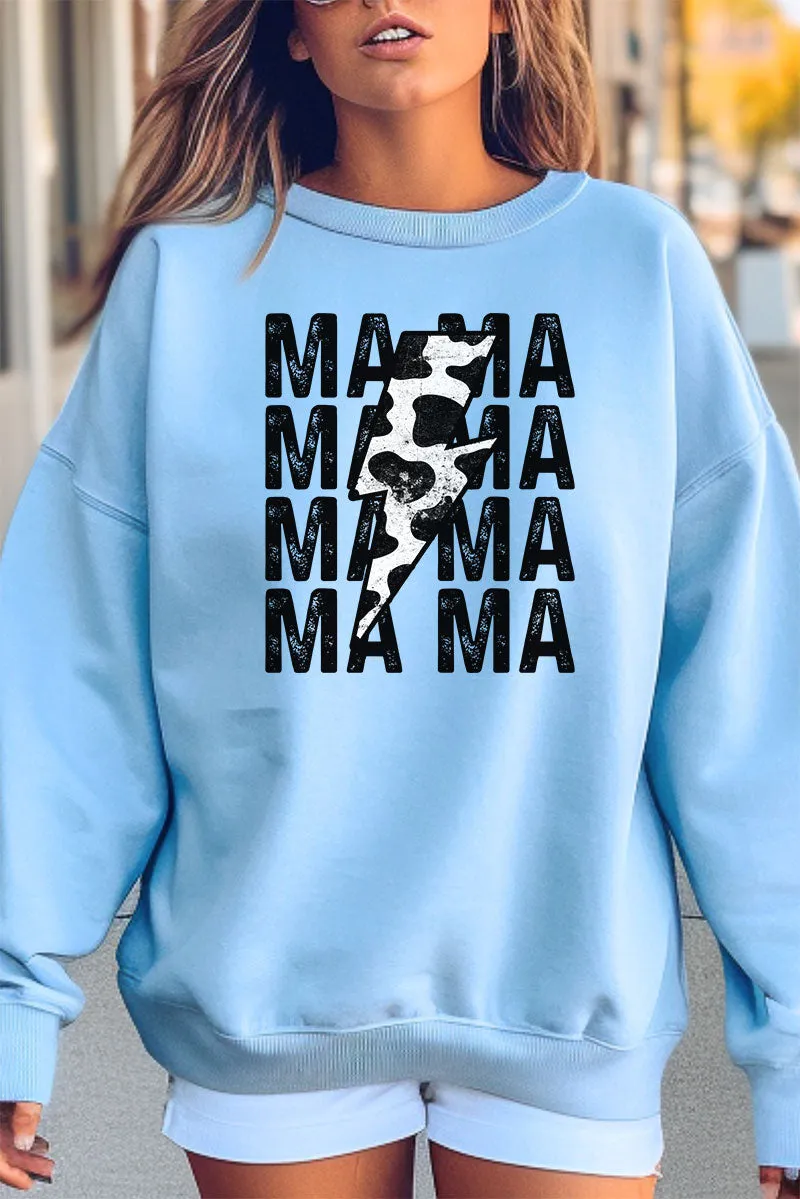 Mama Cow Lightning Bolt Unisex NuBlend Crew Sweatshirt