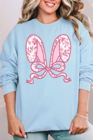 Mauve Chinoiserie Bunny Ears Unisex NuBlend Crew Sweatshirt