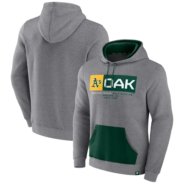 MEN'S ICONIC FLEECE RIB BLOCK HOODIE