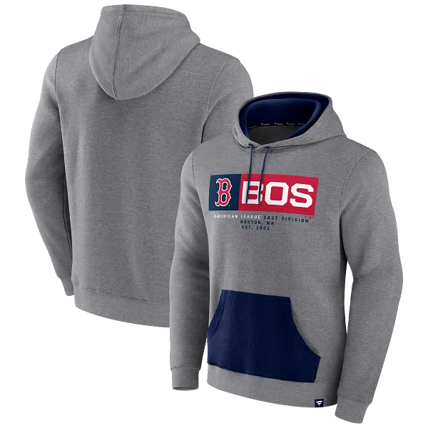 MEN'S ICONIC FLEECE RIB BLOCK HOODIE