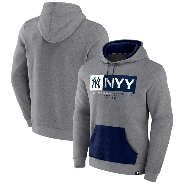 MEN'S ICONIC FLEECE RIB BLOCK HOODIE