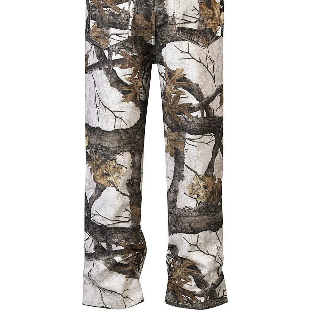 Men's Printed Straight Leg Jeans