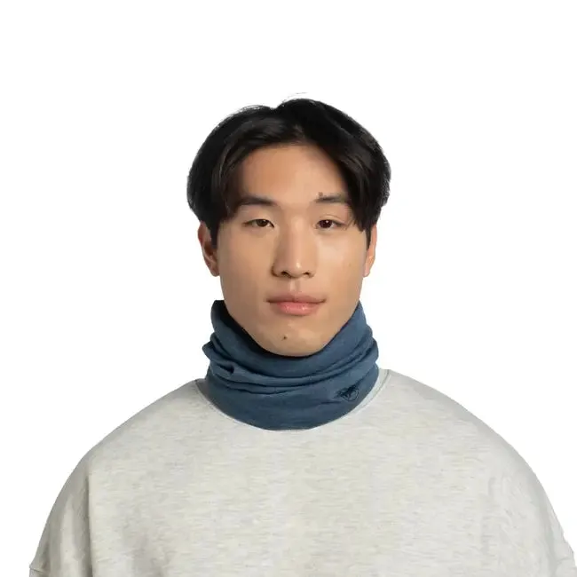 Merino Midweight Neckwear - Melange Tempest Blue