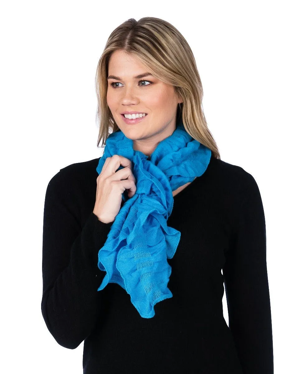Merino Wool Ruched Scarf