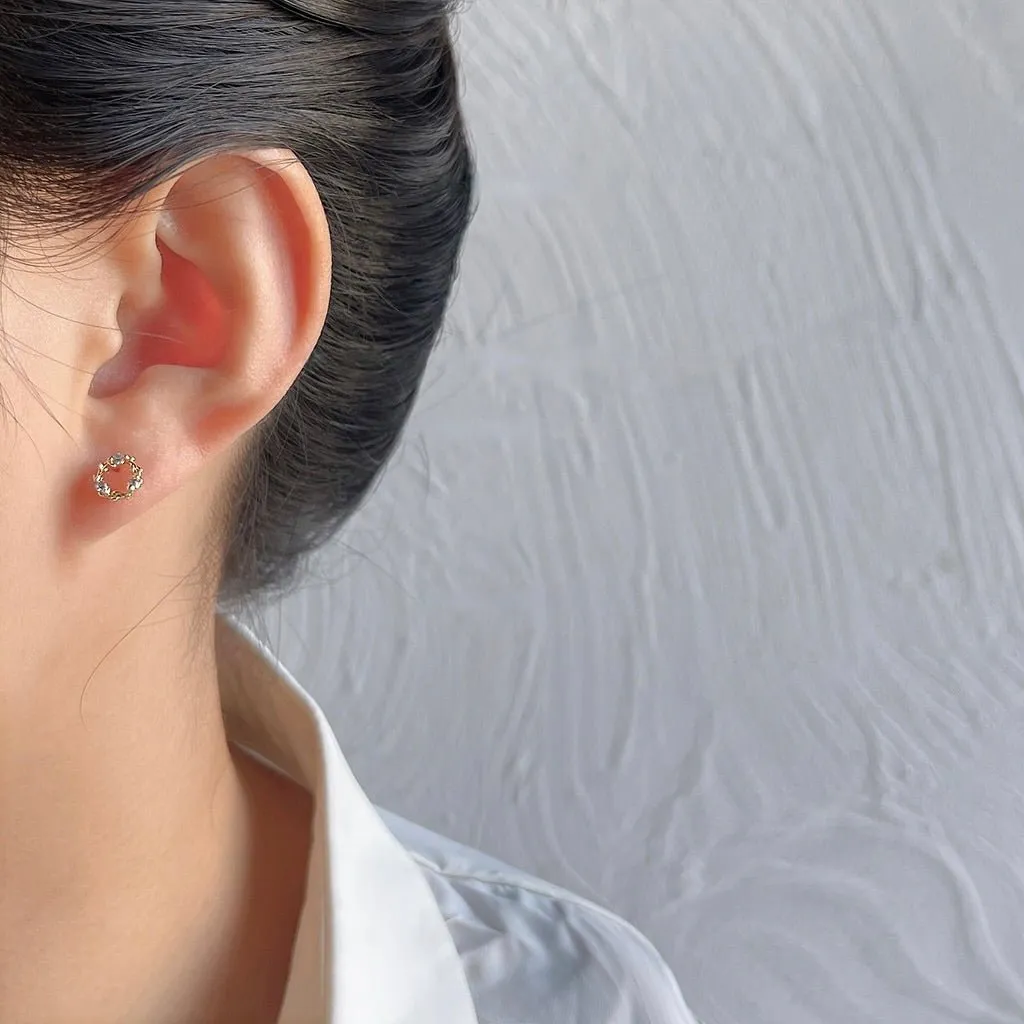 Mini Wreath Stud Earrings