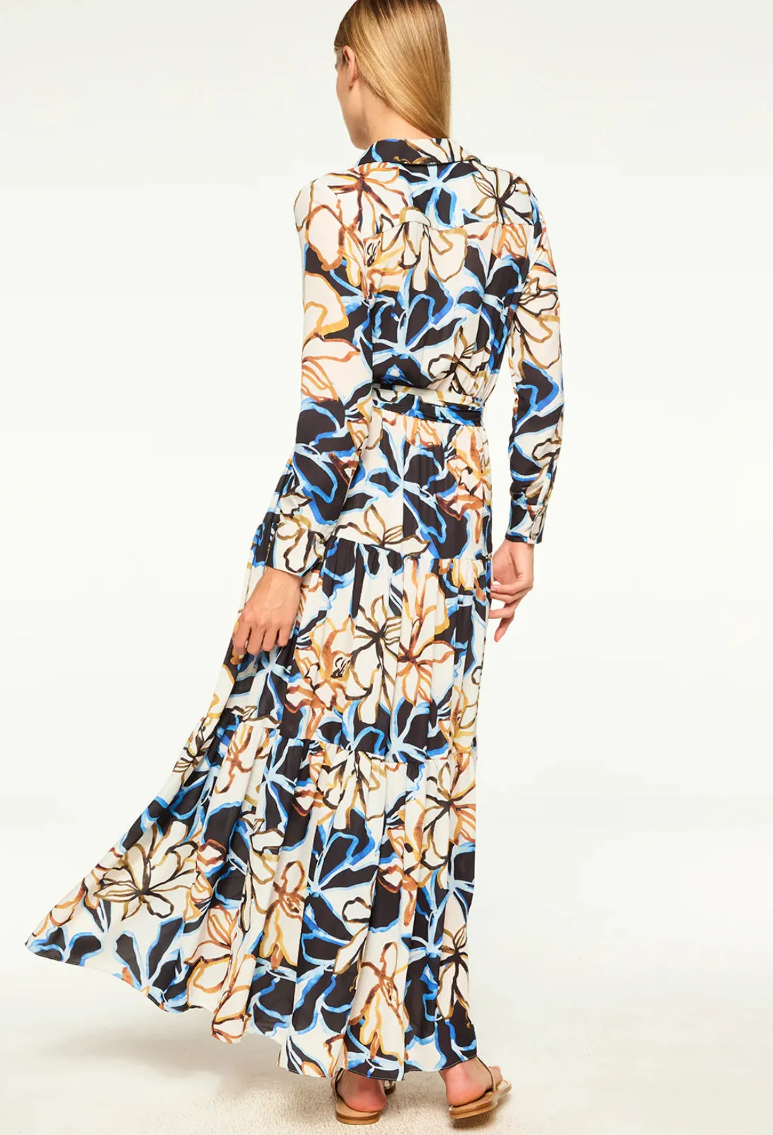 MISA ALBERTA DRESS | Bold Blooms Crepe