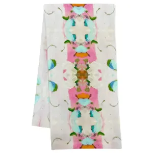 Monet's Garden Tea Towel in Pink